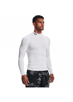Męski longsleeve treningowy termoaktywny Under Armour UA CG Armour Comp Mock - biały ze sklepu Sportstylestory.com w kategorii T-shirty męskie - zdjęcie 187270271