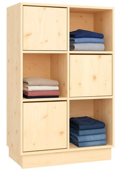 Drewniany regał na ubrania H0-E38 - id: 53670 - marki Elior - 187272183 Drewniany regał na ubrania H0-E38 ze sklepu Edinos.pl w kategorii Regały i witryny - zdjęcie 187272183