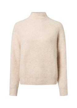 Marie Lund Damski sweter z dzianiny z wełną i alpaką Kobiety Sztuczne włókno écru marmurkowy ze sklepu vangraaf w kategorii Swetry damskie - zdjęcie 187273682