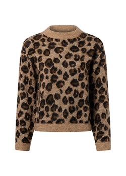 Marie Lund Damski sweter z dzianiny z wełną i moherem Kobiety Wełna brązowy wzorzysty - id: 791061-0001-09900 - marki Marie Lund - 187273692 Marie Lund Damski sweter z dzianiny z wełną i moherem Kobiety Wełna brązowy wzorzysty ze sklepu vangraaf w kategorii Swetry damskie - zdjęcie 187273692