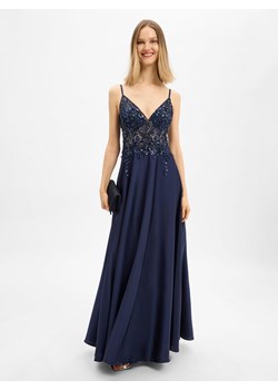 Laona Damska sukienka wieczorowa Kobiety Sztuczne włókno granatowy jednolity - id: 748240-0002-00320 - marki Laona - 187273714 Laona Damska sukienka wieczorowa Kobiety Sztuczne włókno granatowy jednolity ze sklepu vangraaf w kategorii Sukienki - zdjęcie 187273714
