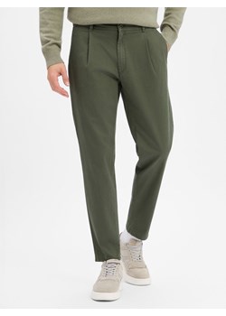BRAX Chinosy - Tino Mężczyźni Bawełna oliwkowy jednolity - id: 784967-0002-03132 - marki BRAX - 187273743 BRAX Chinosy - Tino Mężczyźni Bawełna oliwkowy jednolity ze sklepu vangraaf w kategorii Spodnie męskie - zdjęcie 187273743