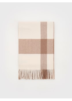 Reserved - Szalik z dodatkiem wiskozy - kremowy - id: 398BD-12X - marki Reserved - 187273764 Reserved - Szalik z dodatkiem wiskozy - kremowy ze sklepu Reserved w kategorii Szaliki i chusty damskie - zdjęcie 187273764