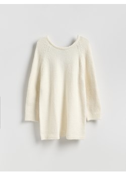 Reserved - Sukienka z wiązaniem - kremowy - id: 089GS-02X - marki Reserved - 187275223 Reserved - Sukienka z wiązaniem - kremowy ze sklepu Reserved w kategorii Sukienki - zdjęcie 187275223