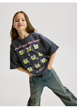 Reserved - T-shirt Hello Kitty and Friends - ciemnoszary - id: 509FT-90X - marki Reserved - 187275450 Reserved - T-shirt Hello Kitty and Friends - ciemnoszary ze sklepu Reserved w kategorii Bluzki dziewczęce - zdjęcie 187275450