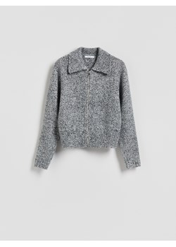 Reserved - Kardigan z domieszką wełny - szary - id: 513HH-85M - marki Reserved - 187275453 Reserved - Kardigan z domieszką wełny - szary ze sklepu Reserved w kategorii Swetry damskie - zdjęcie 187275453