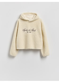 Reserved - Bluza ze sztucznego baranka - złamana biel - id: 763GA-01X - marki Reserved - 187275554 Reserved - Bluza ze sztucznego baranka - złamana biel ze sklepu Reserved w kategorii Bluzy damskie - zdjęcie 187275554