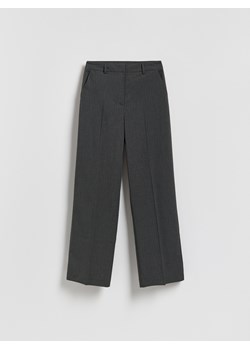 Reserved - Spodnie w prążek - ciemnoszary - id: 878HU-90M - marki Reserved - 187275603 Reserved - Spodnie w prążek - ciemnoszary ze sklepu Reserved w kategorii Spodnie damskie - zdjęcie 187275603