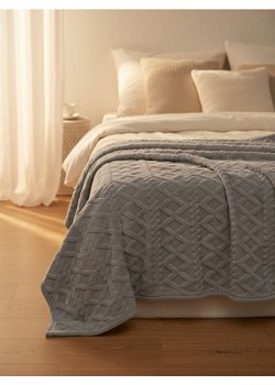 Sinsay - Narzuta na łóżko - szary - id: 2678O-09X - marki Sinsay - 187276274 Sinsay - Narzuta na łóżko - szary ze sklepu Sinsay w kategorii Narzuty i kapy - zdjęcie 187276274