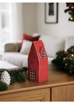 Sinsay - Dekoracja świąteczna w kształcie domku - czerwony - id: 615FQ-33X - marki Sinsay - 187276330 Sinsay - Dekoracja świąteczna w kształcie domku - czerwony ze sklepu Sinsay w kategorii Dekoracje bożonarodzeniowe - zdjęcie 187276330