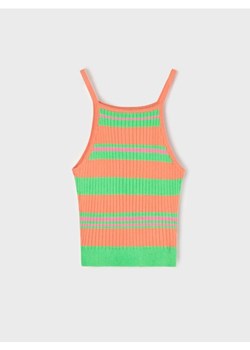 Sinsay - Prążkowany top w paski - wielobarwny - id: 7210J-MLC - marki Sinsay - 187276351 Sinsay - Prążkowany top w paski - wielobarwny ze sklepu Sinsay w kategorii Bluzki damskie - zdjęcie 187276351