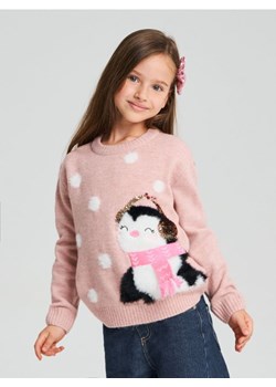 Sinsay - Sweter z ozdobnymi cekinami - różowy ze sklepu Sinsay w kategorii Swetry dziewczęce - zdjęcie 187276391