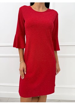 Czerwona Połyskująca Sukienka - id: 23065566 - marki Modnakiecka.pl - 187276524 Czerwona Połyskująca Sukienka ze sklepu ModnaKiecka.pl w kategorii Sukienki - zdjęcie 187276524