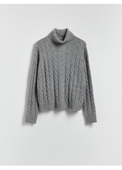 Reserved - Golf z ozdobnym splotem - szary ze sklepu Reserved w kategorii Swetry damskie - zdjęcie 187276814