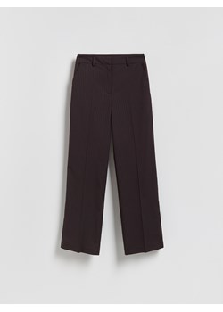 Reserved - Spodnie w prążek - burgundowy - id: 878HU-53M - marki Reserved - 187276960 Reserved - Spodnie w prążek - burgundowy ze sklepu Reserved w kategorii Spodnie damskie - zdjęcie 187276960