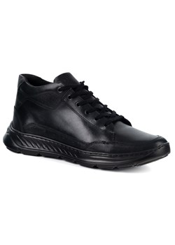 Trzewiki męskie ocieplane do kostki 968MA czarne sznurowane ze sklepu butyolivier w kategorii Buty zimowe męskie - zdjęcie 187277232