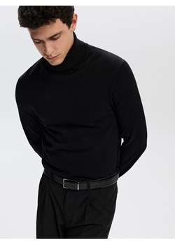 Reserved - Pasek z łączonych materiałów - czarny - id: 940FD-99X - marki Reserved - 187278462 Reserved - Pasek z łączonych materiałów - czarny ze sklepu Reserved w kategorii Paski męskie - zdjęcie 187278462