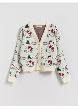 Reserved - Kardigan Hello Kitty and Friends - wielobarwny ze sklepu Reserved w kategorii Swetry dziewczęce - zdjęcie 187279712