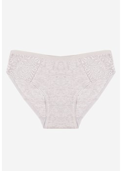 Jasnoszare Bawełniane Majtki Figi o Klasycznym Fasonie Venalice - id: J6015-41-L.GREY - marki Renee - 187279811 Jasnoszare Bawełniane Majtki Figi o Klasycznym Fasonie Venalice ze sklepu renee.pl w kategorii Majtki damskie - zdjęcie 187279811