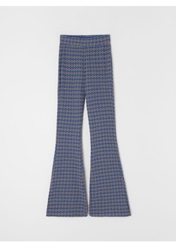 Sinsay - Wzorzyste spodnie flare - niebieski ze sklepu Sinsay w kategorii Spodnie damskie - zdjęcie 187280692