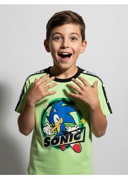 Sinsay - Koszulka z dekoracyjną taśmą na rękawach Sonic the Hedgehog - zielony - id: 266DZ-65X - marki Sinsay - 187280694 Sinsay - Koszulka z dekoracyjną taśmą na rękawach Sonic the Hedgehog - zielony ze sklepu Sinsay w kategorii T-shirty chłopięce - zdjęcie 187280694