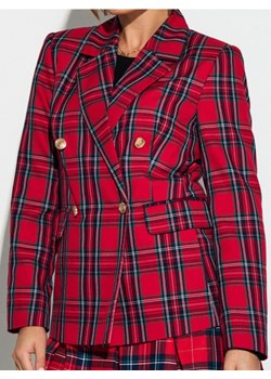 Sinsay - Żakiet w kratę z ozdobnymi guzikami - wielobarwny - id: 399GY-MLC - marki Sinsay - 187280710 Sinsay - Żakiet w kratę z ozdobnymi guzikami - wielobarwny ze sklepu Sinsay w kategorii Marynarki damskie - zdjęcie 187280710