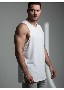 Sinsay - Koszulka bez rękawów - biały - id: 8154Y-00X - marki Sinsay - 187280794 Sinsay - Koszulka bez rękawów - biały ze sklepu Sinsay w kategorii T-shirty męskie - zdjęcie 187280794