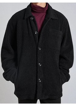 Sinsay - Rozpinana bluza z kołnierzem - czarny - id: 968EU-99X - marki Sinsay - 187280822 Sinsay - Rozpinana bluza z kołnierzem - czarny ze sklepu Sinsay w kategorii Bluzy męskie - zdjęcie 187280822