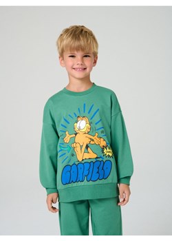 Sinsay - Bluza z nadrukiem Garfield - zielony - id: 594FF-77X - marki Sinsay - 187281991 Sinsay - Bluza z nadrukiem Garfield - zielony ze sklepu Sinsay w kategorii Bluzy chłopięce - zdjęcie 187281991