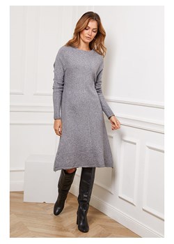 So Cachemire Sukienka dzianinowa "Groland" w kolorze szarym - id: 13183575 - marki So Cachemire - 187282021 So Cachemire Sukienka dzianinowa "Groland" w kolorze szarym ze sklepu Limango Polska w kategorii Sukienki - zdjęcie 187282021
