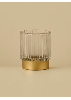 BELLA MAISON Świecznik &quot;Benny&quot; w kolorze złotym - wys. 8 x  Ø 7 cm ze sklepu Limango Polska w kategorii Świeczniki - zdjęcie 187282124
