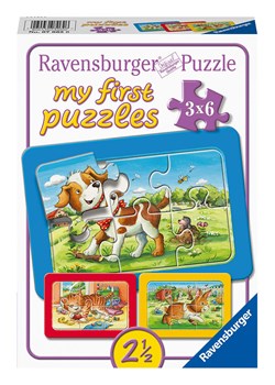 Ravensburger 6-częściowe puzzle (3 szt.) &quot;My animal friends&quot; - 2+ ze sklepu Limango Polska w kategorii Puzzle - zdjęcie 187282253