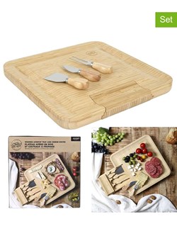 COOK CONCEPT 5-częściowy zestaw w kolorze jasnobrązowym do sera ze sklepu Limango Polska w kategorii Deski - zdjęcie 187282260