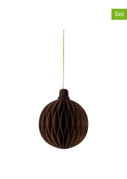 Clayre & Eef Bombki papierowe (2 szt.) w kolorze brązowym - wys. 10 x Ø 8 cm - id: 17776085 - marki Limango Polska - 187282342 Clayre & Eef Bombki papierowe (2 szt.) w kolorze brązowym - wys. 10 x Ø 8 cm ze sklepu Limango Polska w kategorii Dekoracje bożonarodzeniowe - zdjęcie 187282342