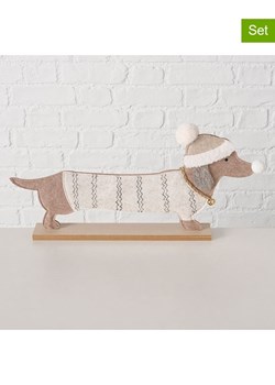 Boltze Figurki dekoracyjne (2 szt.) "Dackel" w kolorze biało-beżowym - id: 17801772 - marki Boltze - 187282444 Boltze Figurki dekoracyjne (2 szt.) "Dackel" w kolorze biało-beżowym ze sklepu Limango Polska w kategorii Dekoracje - zdjęcie 187282444