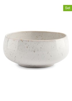 Salt and Pepper Miski (4 szt.) &quot;Curvy&quot; w kolorze biało-beżowym - wys. 6,5 x Ø 14,5 cm ze sklepu Limango Polska w kategorii Naczynia - zdjęcie 187282491