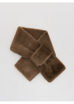 Reserved - Szalik z imitacji futra - brązowy ze sklepu Reserved w kategorii Szaliki i chusty damskie - zdjęcie 187283331