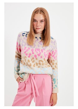 trendyol Sweter w kolorze beżowym ze wzorem - id: 17812390 - marki Trendyol - 187283703 trendyol Sweter w kolorze beżowym ze wzorem ze sklepu Limango Polska w kategorii Swetry damskie - zdjęcie 187283703