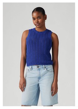 Levi&apos;s Top dzianinowy w kolorze niebieskim ze sklepu Limango Polska w kategorii Bluzki damskie - zdjęcie 187283783