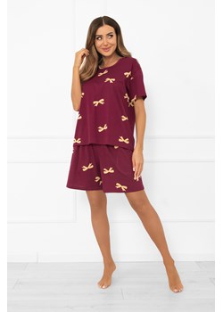 Piżama damska krótki rękaw, krótkie spodnie Kwadro - id: AAF-KPZ-KWAD-KKDR-03-1 - marki Italian Fashion - 187284703 Piżama damska krótki rękaw, krótkie spodnie Kwadro ze sklepu italianfashion w kategorii Piżamy damskie - zdjęcie 187284703