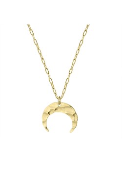 Naszyjnik z zawieszką lunula, półksiężycem złotym ze stali szlachetnej - id: 14068 - marki Manoki - 187284812 Naszyjnik z zawieszką lunula, półksiężycem złotym ze stali szlachetnej ze sklepu manoki.pl w kategorii Naszyjniki - zdjęcie 187284812