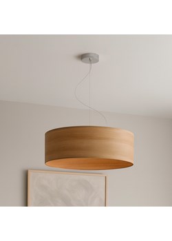 Skandynawska lampa wisząca do salonu HAJFA ECO fi - 60 cm - kolor dąb sonoma - id: 5859 - marki Ciekot Partners Sp. Z O. O. - 187285104 Skandynawska lampa wisząca do salonu HAJFA ECO fi - 60 cm - kolor dąb sonoma ze sklepu Lysne w kategorii Lampy wiszące - zdjęcie 187285104