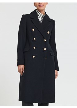 Sinsay - Płaszcz dwurzędowy - granatowy - id: 3556X-59X - marki Sinsay - 187285152 Sinsay - Płaszcz dwurzędowy - granatowy ze sklepu Sinsay w kategorii Płaszcze damskie - zdjęcie 187285152