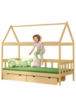 Łóżko dla dziecka typu domek, sosna W8-K21 - id: 23040 - marki Elior - 187285333 Łóżko dla dziecka typu domek, sosna W8-K21 ze sklepu Edinos.pl w kategorii Łóżka dziecięce - zdjęcie 187285333
