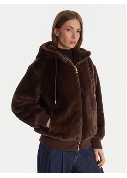 Guess Futro W5BL66 W3890 Brązowy Regular Fit ze sklepu MODIVO w kategorii Futra damskie - zdjęcie 187285732