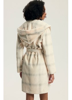 Henderson krótki szlafrok damski z kapturem Danna 43596-01X, Kolor kremowy-wzór, Rozmiar L, Henderson ze sklepu Primodo w kategorii Szlafroki damskie - zdjęcie 187287422