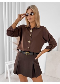 koszula wilkins brązowa one size ze sklepu UBRA w kategorii Koszule damskie - zdjęcie 187287464