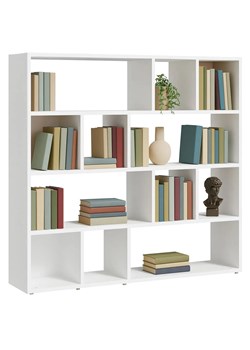 Biały otwarty regał na książki A7-T25 ze sklepu Edinos.pl w kategorii Regały i witryny - zdjęcie 187287671