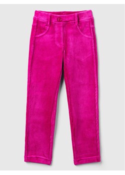 Benetton Spodnie sztruksowe w kolorze różowym ze sklepu Limango Polska w kategorii Spodnie i półśpiochy - zdjęcie 187288441