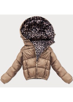 Dwustronna krótka kurtka damska Minority brązowa panterka (M6-6001-305) - id: 25814 - marki Goodlookin.pl - 187289322 Dwustronna krótka kurtka damska Minority brązowa panterka (M6-6001-305) ze sklepu goodlookin.pl w kategorii Kurtki damskie - zdjęcie 187289322
